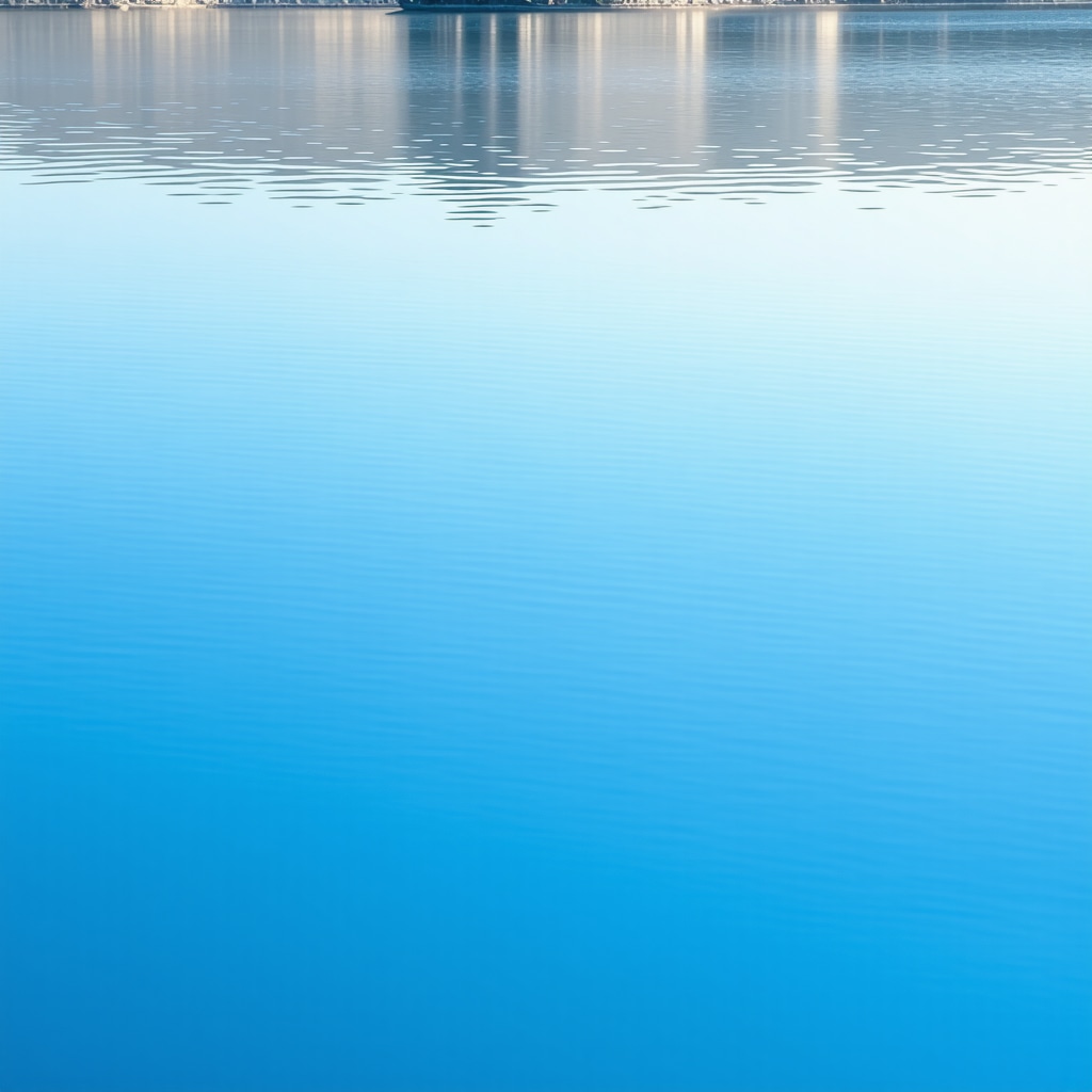Peaceful water reflection symbolizing spiritual purity in Islam