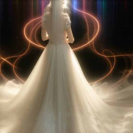 Ethereal illustration of a wedding intertwined with spiritual symbols, emphasizing inner harmony and divine connection.