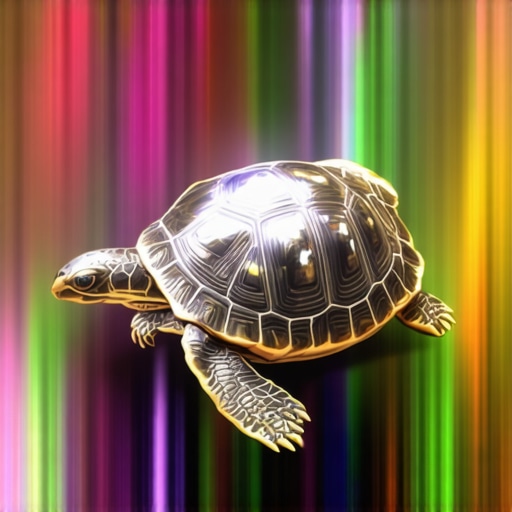 A mystical depiction of a turtle representing spiritual patience and protection.
